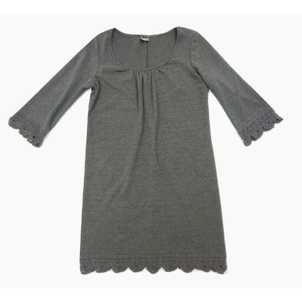 Muse Women's Sheath Sweater Dress Crochet Detail